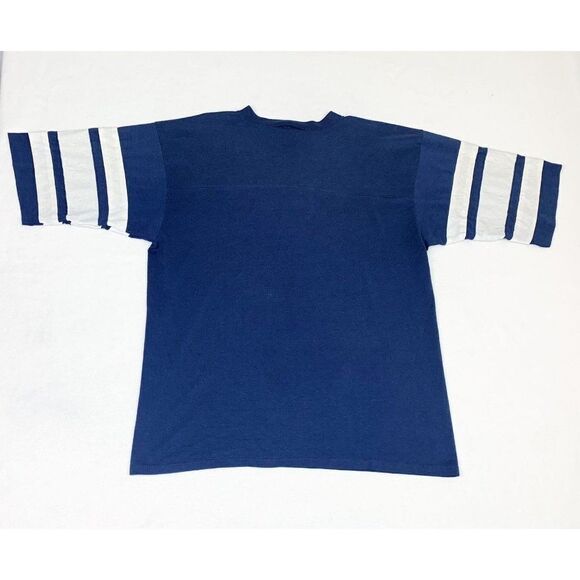 Vintage 1994 NFL Dallas Cowboys Logo 7 T-Shirt Jersey Blue Single Stitch - Picture 2 of 9